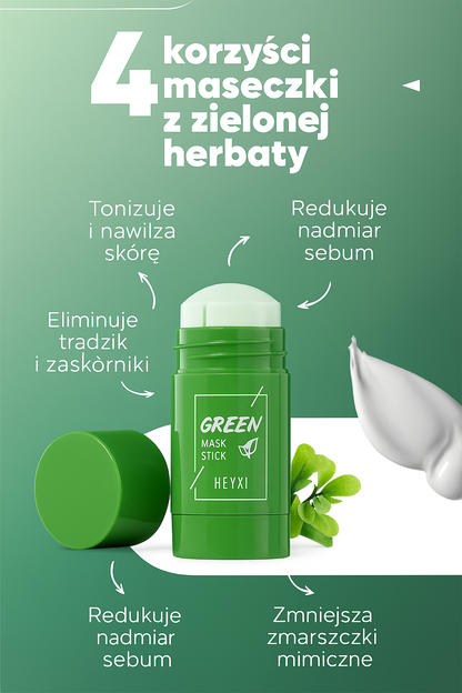 OFERTA 3x1! - PEELINGUJĄCA MASKA Z ZIELONĄ HERBATĄ | Edycja BellaPerfekcja®